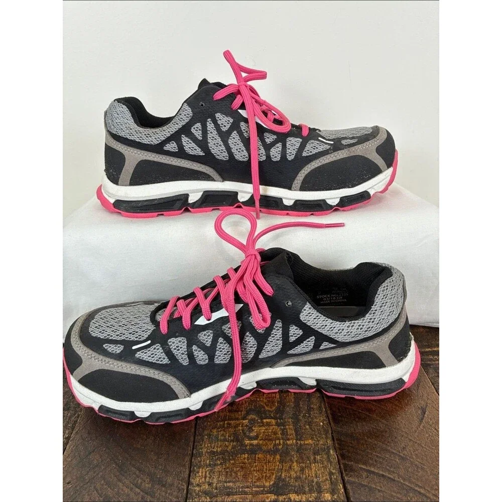 Red Wing Aluminum Toe Sneakers Women's Black Gray 7.5D Wide Warehouse Work Shoes